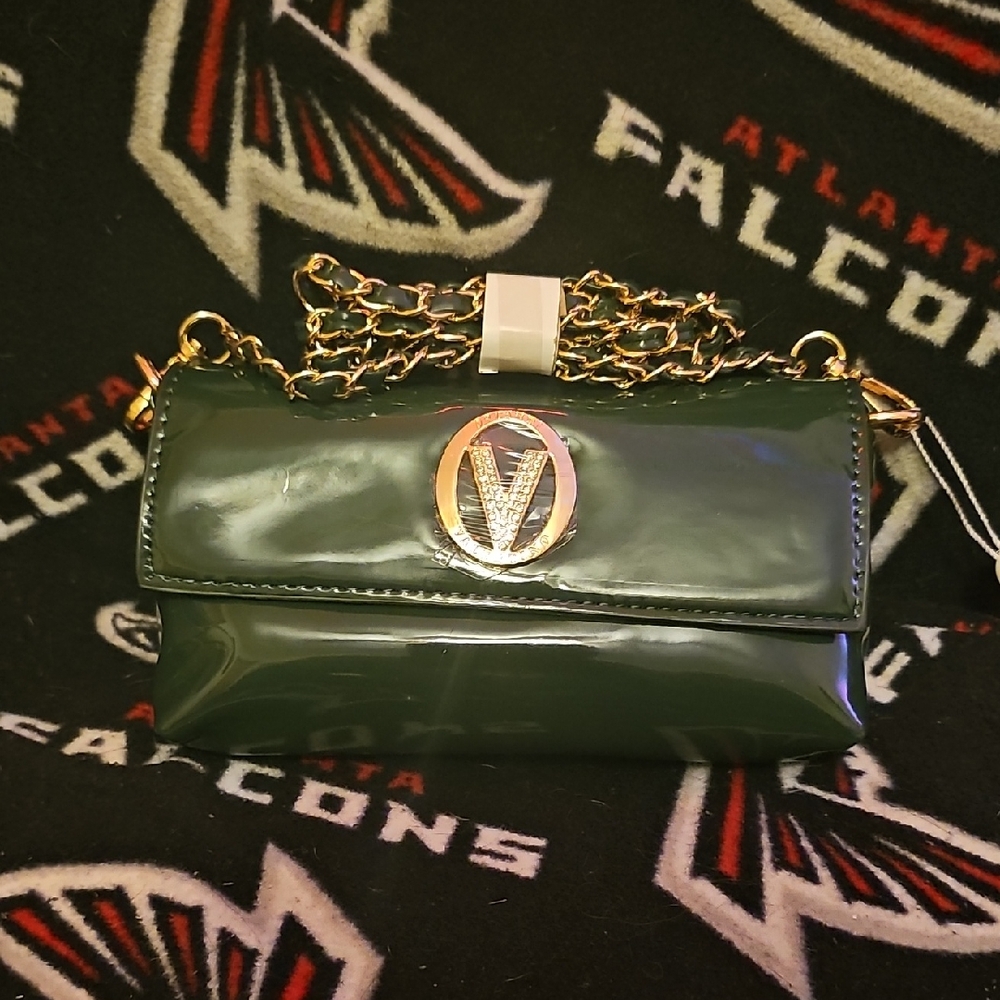 *Brand New* Valentino Orlandi Green Wristlet Clutch